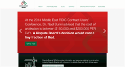 Desktop Screenshot of disputeboardsmena.com