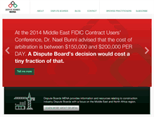 Tablet Screenshot of disputeboardsmena.com